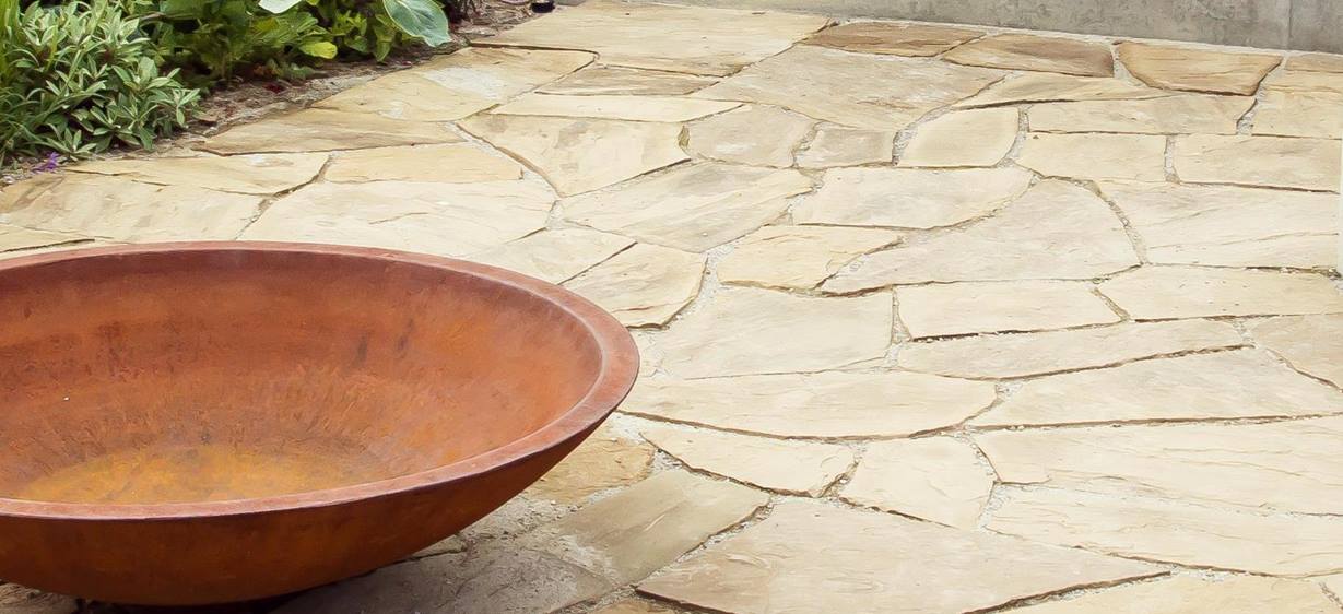 Polygonalplatten verlegen stonenaturelle Steinböden